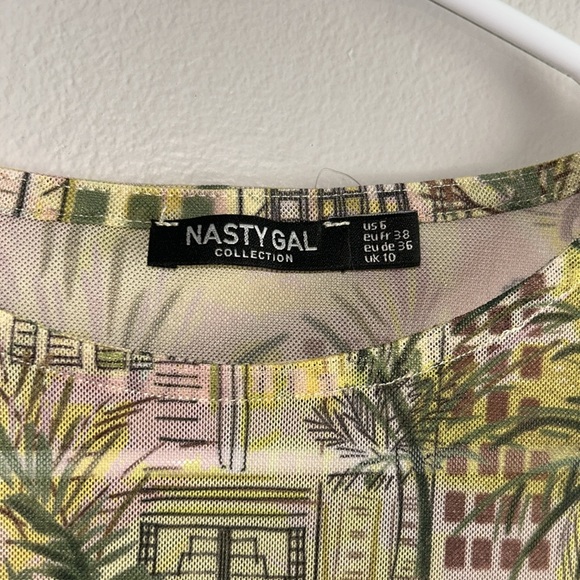 Nasty Gal Mesh Long Bodycon dress Sz 6 - Picture 4 of 4